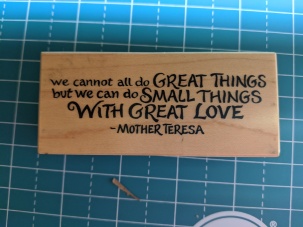 One of my favorite rubber stamps for cardmaking